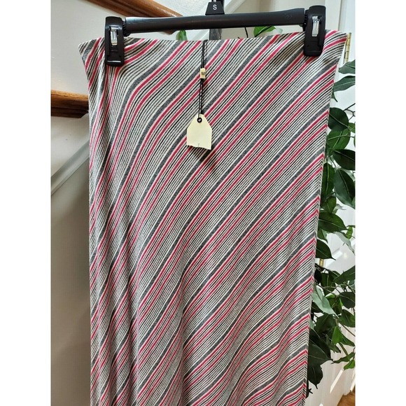 Sophi Max Women's Multicolor Striped Rayon A-Line Casual Long Skirt Size Small - Picture 5 of 12